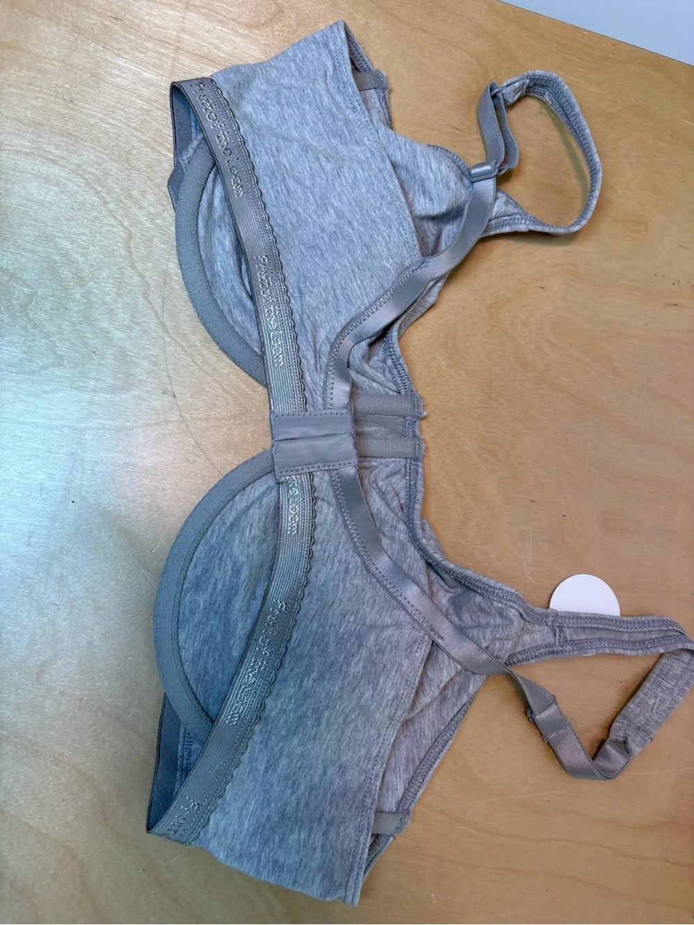 NWT GRAY FRUIT OF THE LOOM UNLINED NATURAL SHAPING T-SHIRT BRA SIZE 42C
